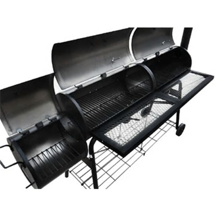 Premium Steel Barrel-Style Folding Offset Smoker & BBQ Grill with GS Certification for Meat Cooking