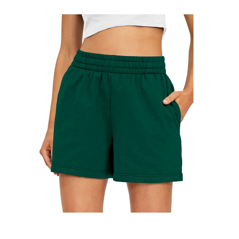 Women's Comfy Sweat Shorts Workout Casual Running Cotton Shorts for Summer with Pockets