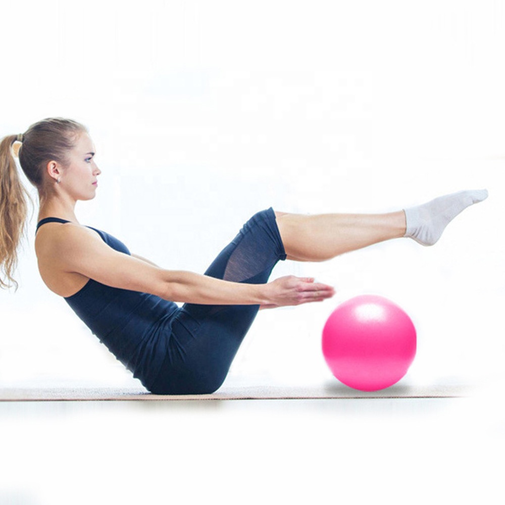 Custom Printed 25cm Mini PVC Pilates Ball Home Postpartum Recovery Thickening Frosting Pilates Pilates Assist ball