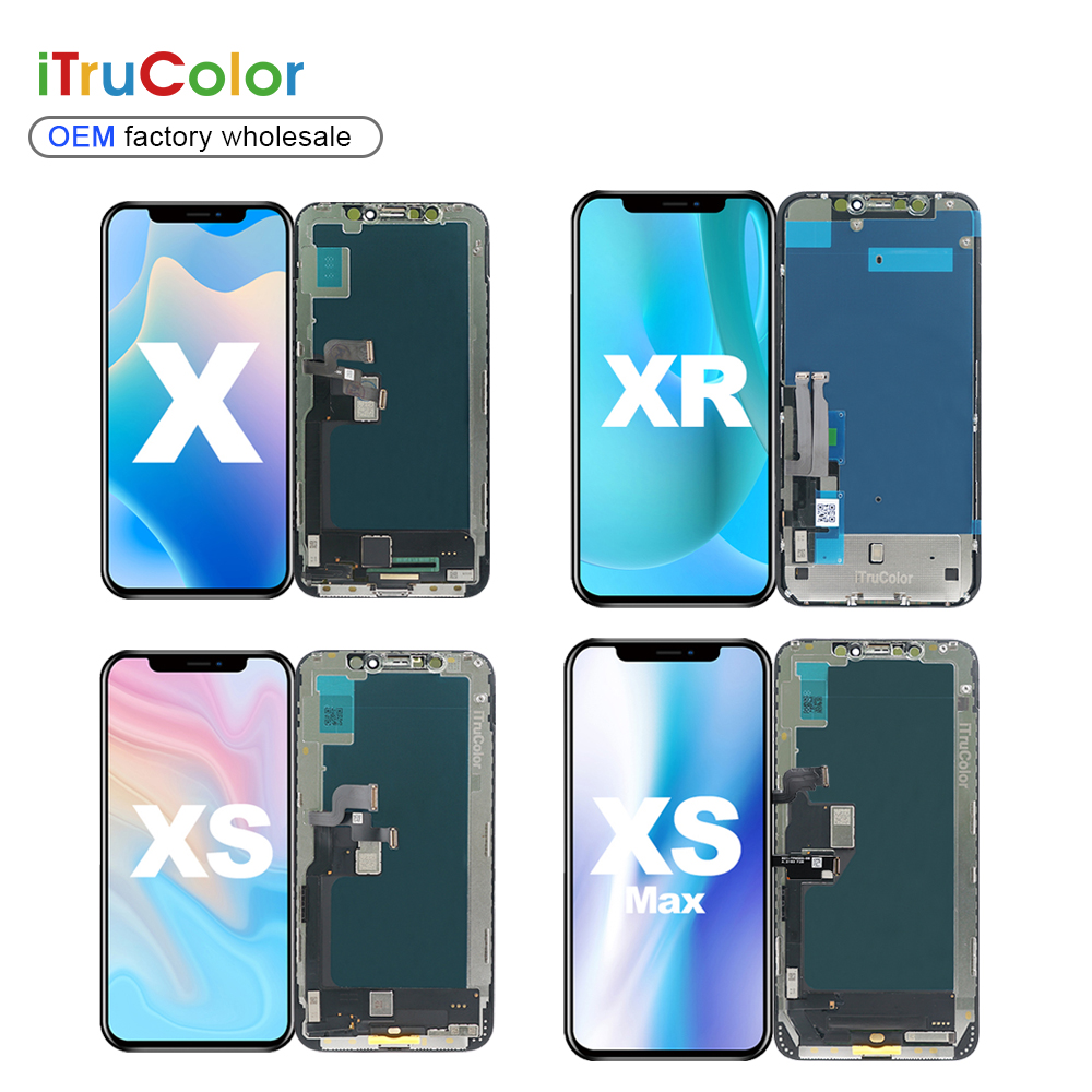 ЖК-дисплей iTruColor для мобильного телефона iphone x xr, сенсорный экран, дигитайзер, запасные части, сменный ЖК-дисплей в сборе