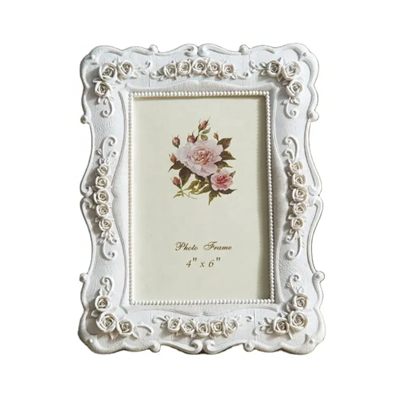 Hot Selling Vintage European Style Custom Angel White Resin Sexy Girl Decoration Photo Picture Frames Wholesale