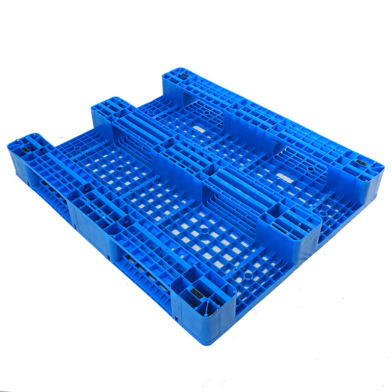 HDPE Single Faced Anti-slip Plastic Pallet Heavy Duty Single Faced Non Wood Plastic Pallet with Steel