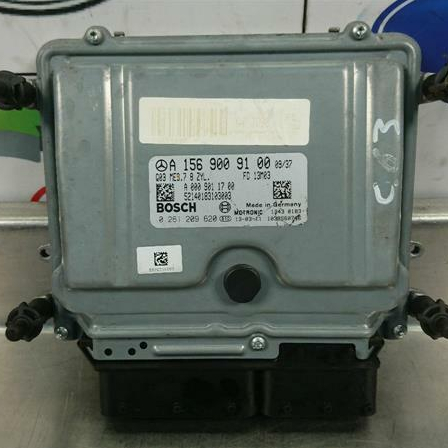 Подходит для MERCEDES C-CLASS W204 C63 AMG двигатель ECU A1569009100 A0009011700, проверьте часть № A 156 DME, хорошо использованный
