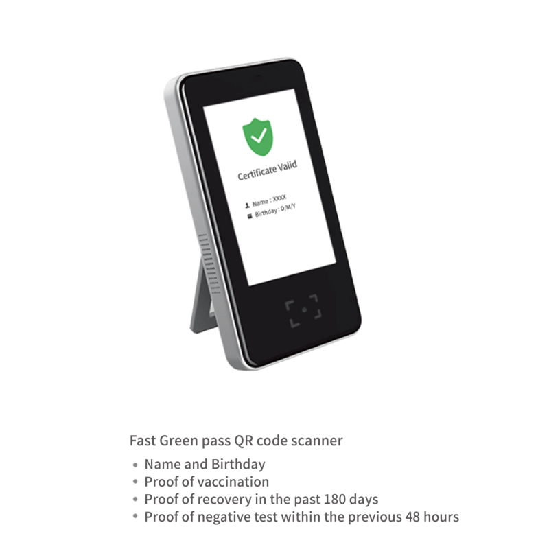 EU Green Pass QR-сканер Green Pass, Италия, высокое разрешение, контроль доступа, Greenpass Reader