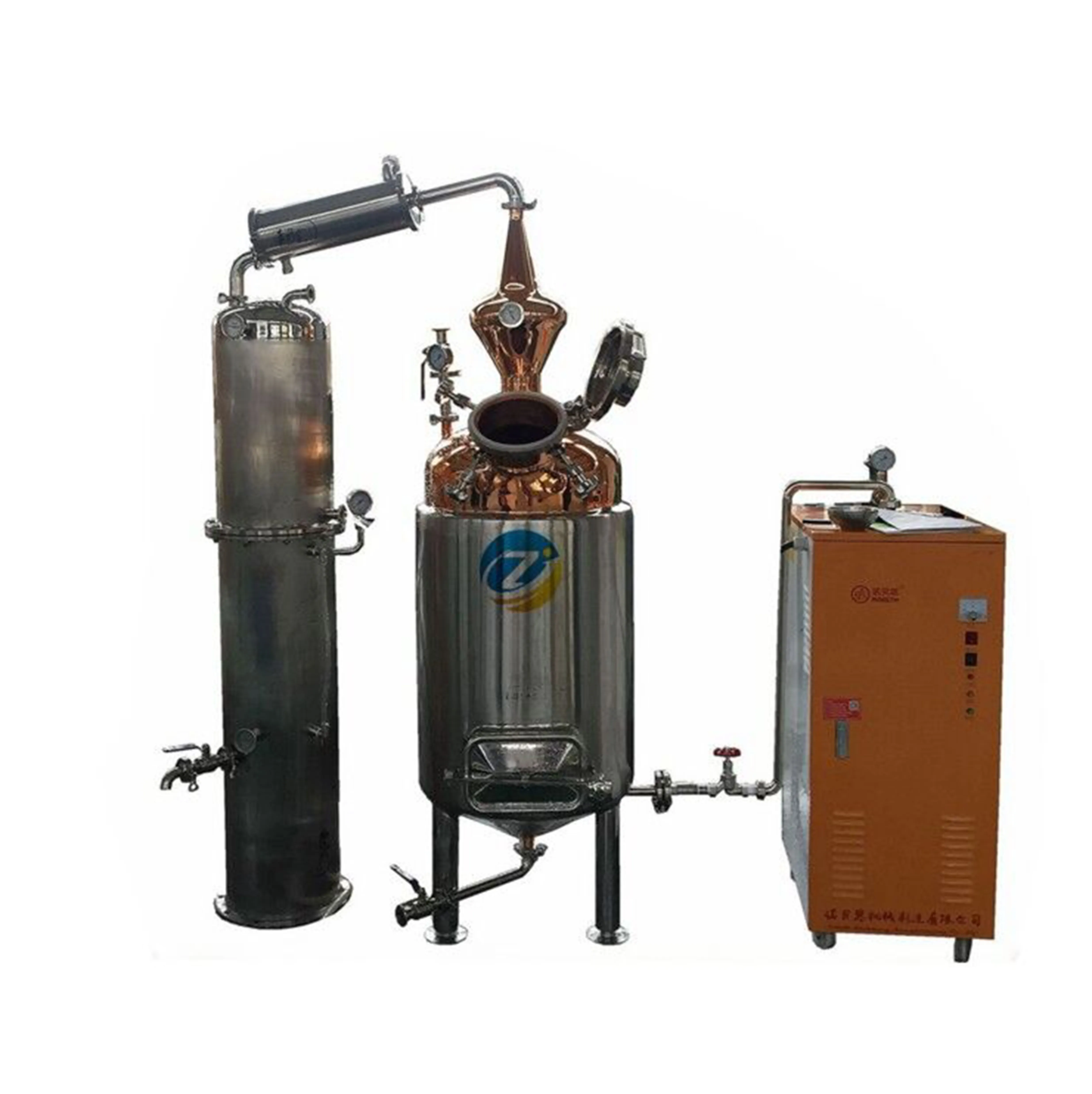 High Efficiency Red Copper Small Essential Oil Distiller For Sale