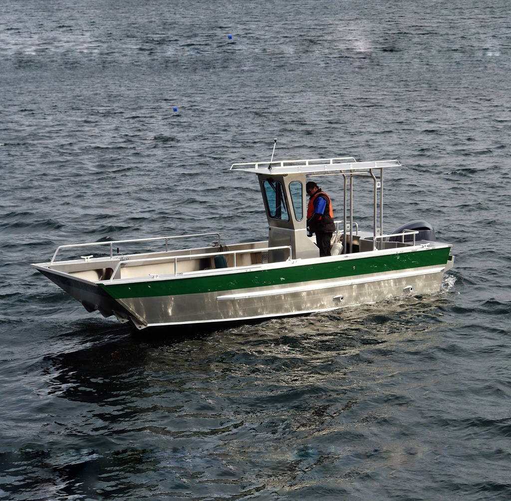 23ft all welded aluminum boat Landing Craft Center Console fishing ship boat for sale