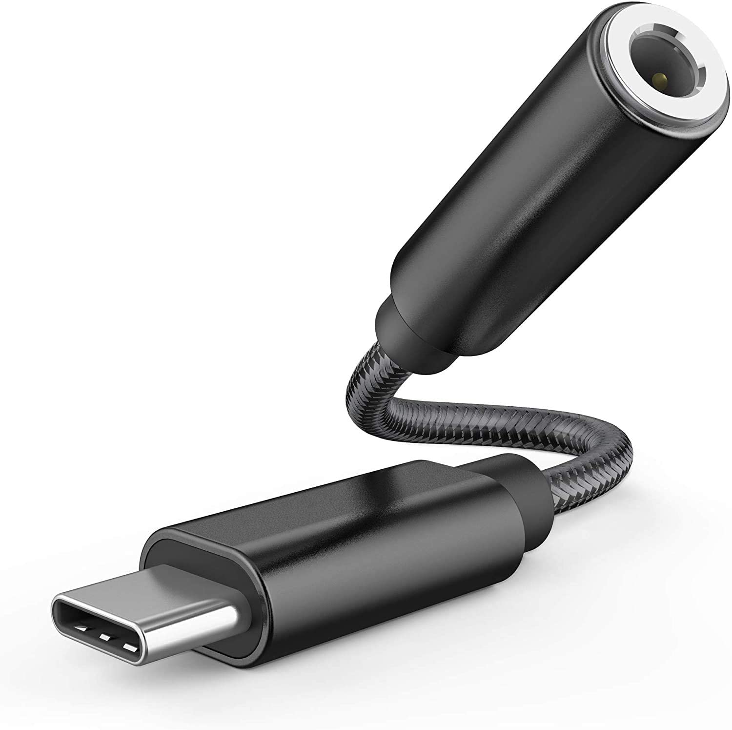 Адаптер для наушников с USB C на 3,5 мм, стерео аудио кабель с разъемом типа C на 3,5 мм Aux