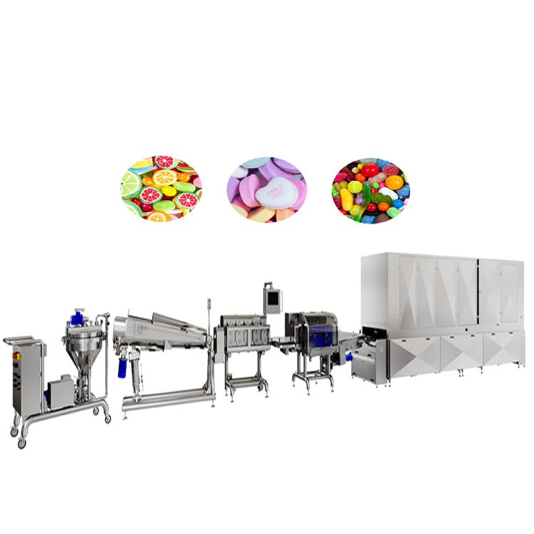 Wine Gum Candy Making Machine Fruit Drop Production Line Manufacturer Soft Candy Making Machine