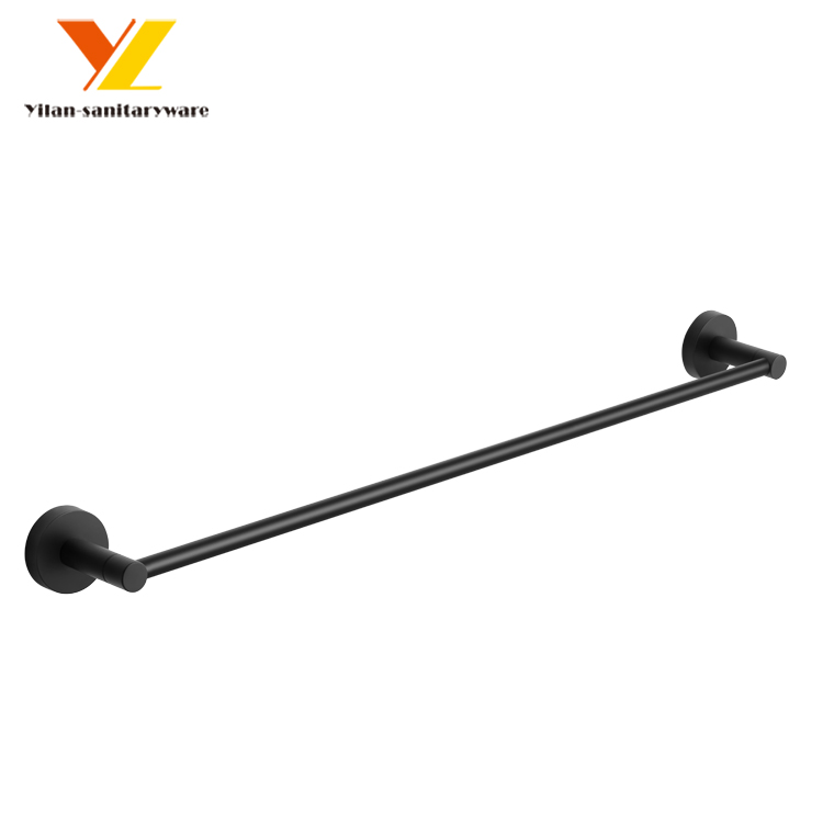 Matt Black Bathroom Accessories Zinc Cloth Towel Coat Hook Wall Metal Robe Hook