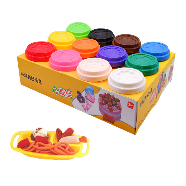 Kitchen toddler toys Educational kids plasticine clay Play dough Set children toys