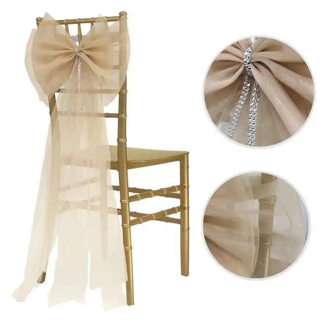 Events Wedding Chair Cover Decoration Spandex Chair Cover Chair Sashes For Event