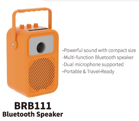 High Quality BRB111 Portable Stereo Bluetooth Speaker Premium Musical Instrument Accessory