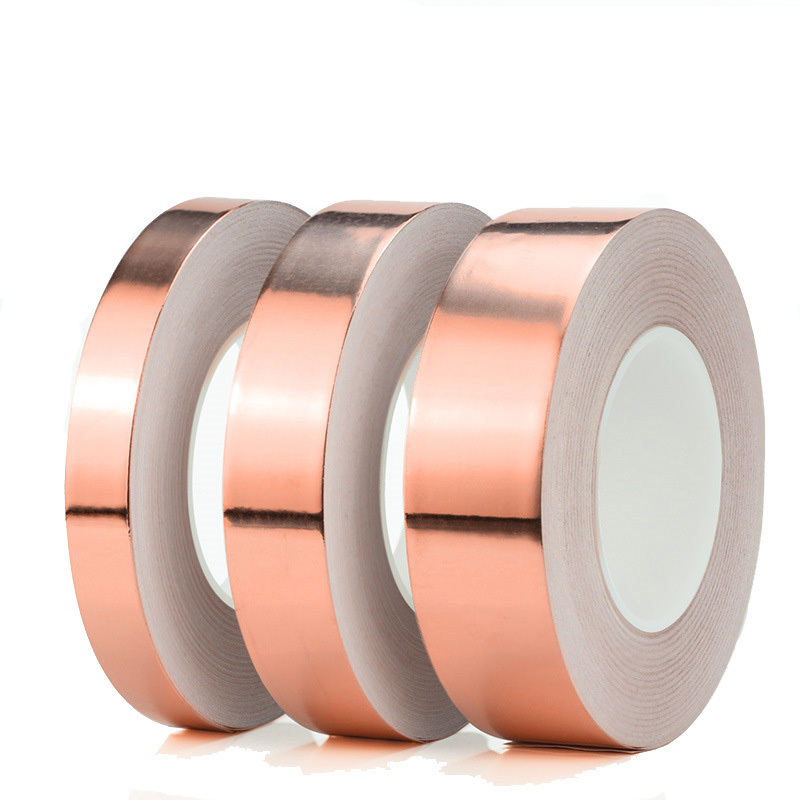 High Temperature Radiation Resistant Self Adhesive Single-Sided Conductive Copper Foil Shielding Tape Alternative 1181 1183