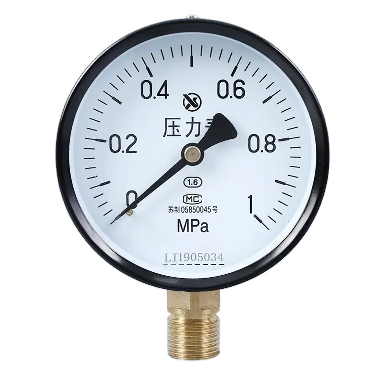 Y100 -0.1~100 MPa water air oil spring tube digital pressure gauge manometer