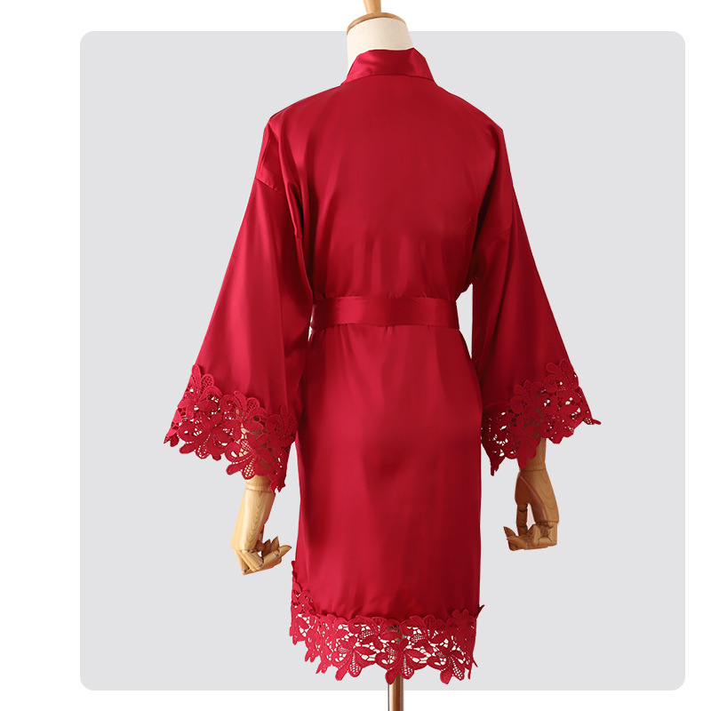 Bathrobe Women Pajama Set Satin Sleepwear Dress Velour Tracksuit Set Pijamas-Por-Mayor Women'S Sleepwear Pajamas Set