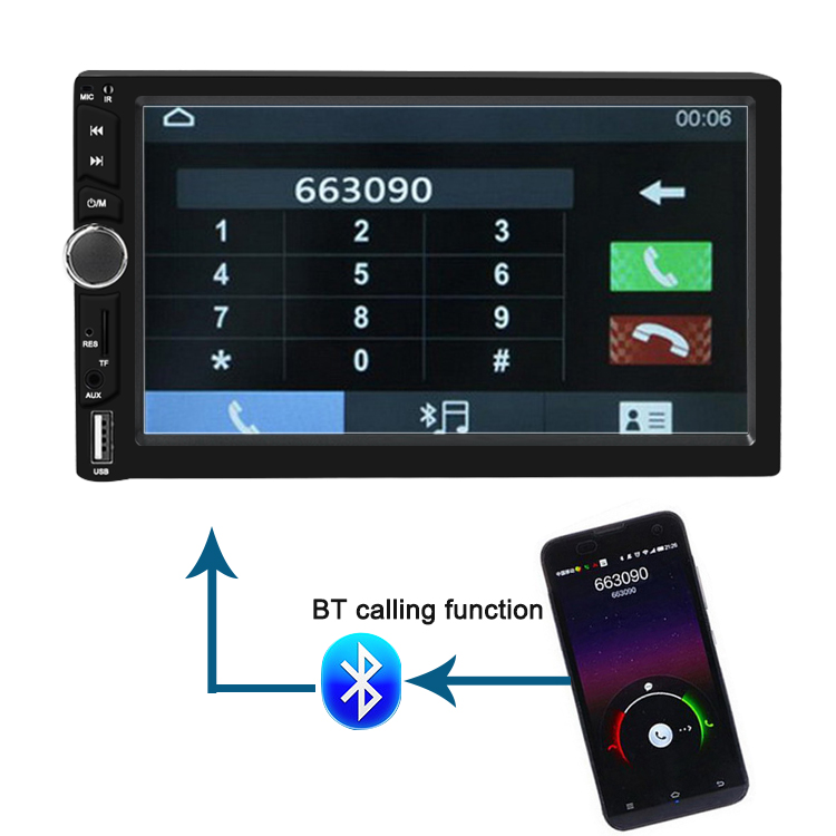 12 v radios pantalla de un din 2 din car radio other exterior accessories 7028