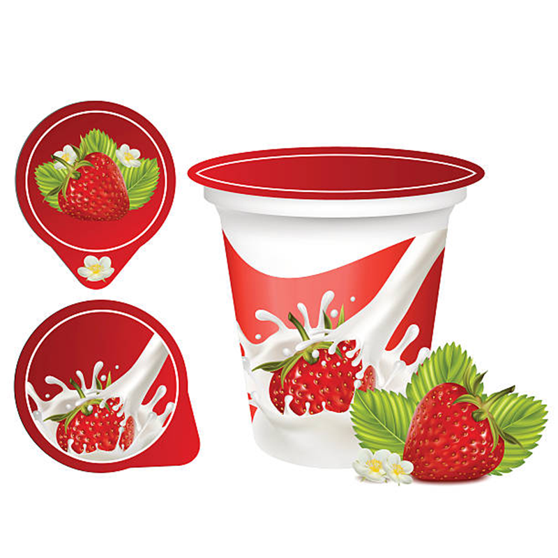 Yasonpack Heat Sealing Aluminum Bottle Food Packing Seal Film Aluminium Foil Cut Foil Yogurt Die Cut Lids