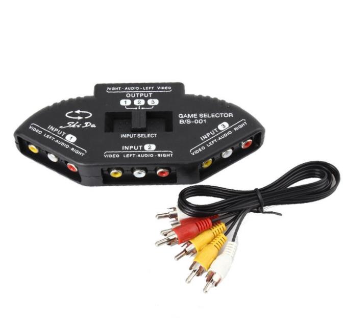 AV switcher to TV video one to three audio switcher distributor one to three interface TV Converter