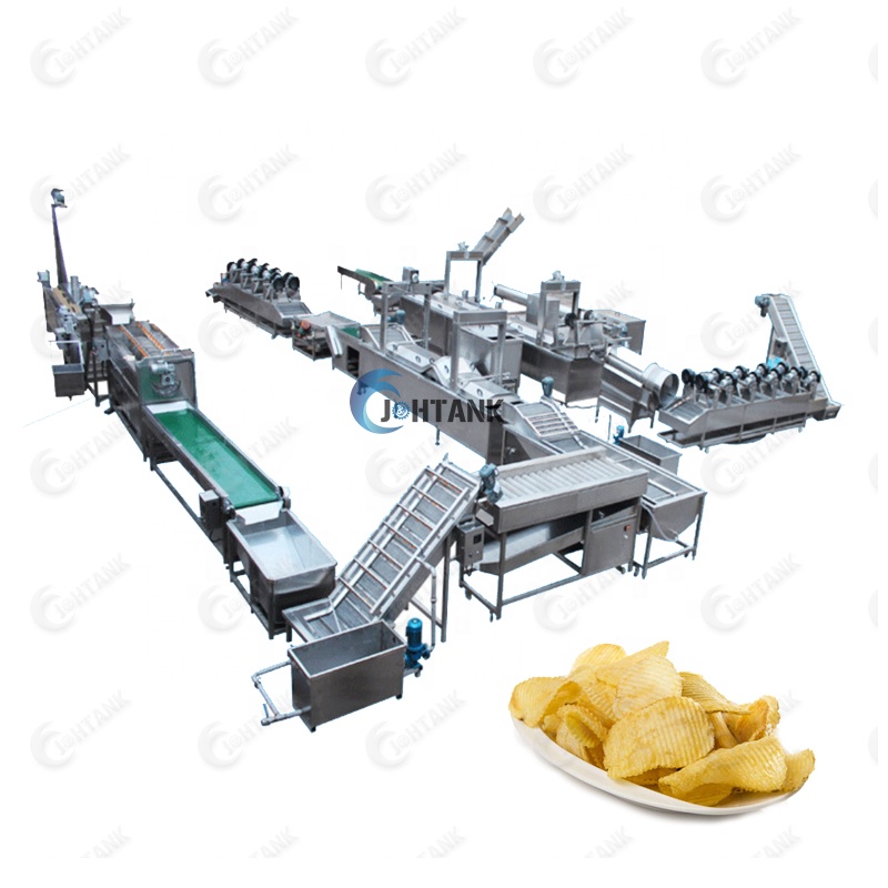 Automatic French Fries Chips Making And Packing Possecing Producing Machinery Production Line