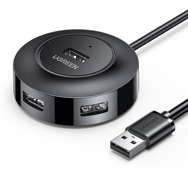 UGREEN CR106 USB HUB 2,0 4-портовый концентратор USB док-станция для настольных ПК ноутбука 4in1 многоинтерфейсный конвертер Кабель-Удлинитель USB HUB