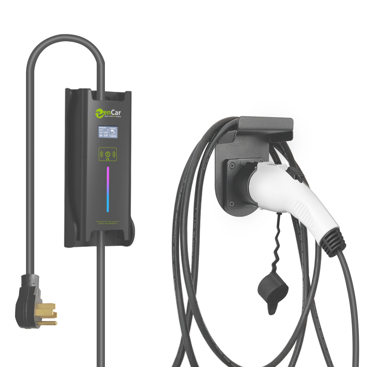 Уровень 2 EV зарядное устройство Zencar Evse зарядное устройство 40A Sae J1772 Тип 1-14-50 штепсельной вилки EV электрический автомобиль зарядное устройство для дома