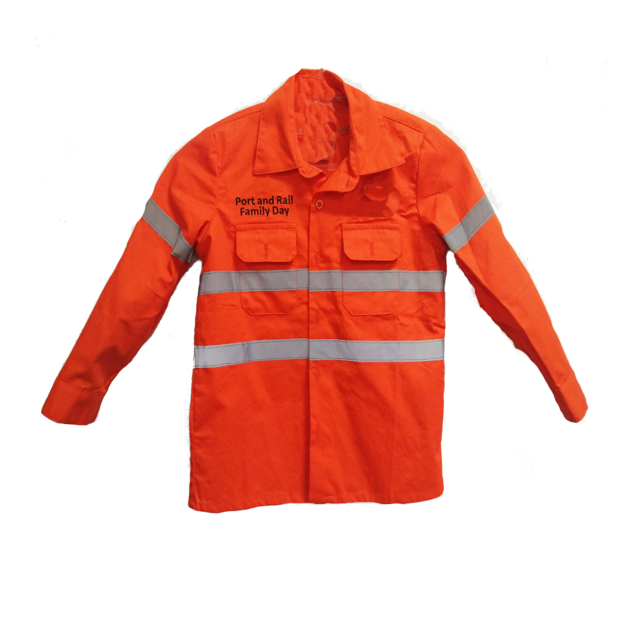 Reflective Stripe Outdoor Child Safety Playing Work Shirt