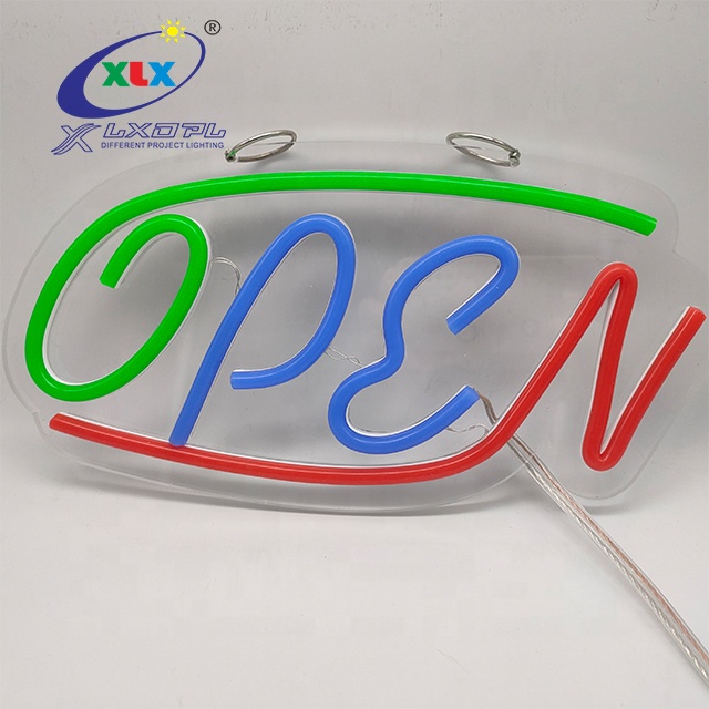 DC12V открытые светодиодные неоновые вывески для магазина открытая неоновая вывеска