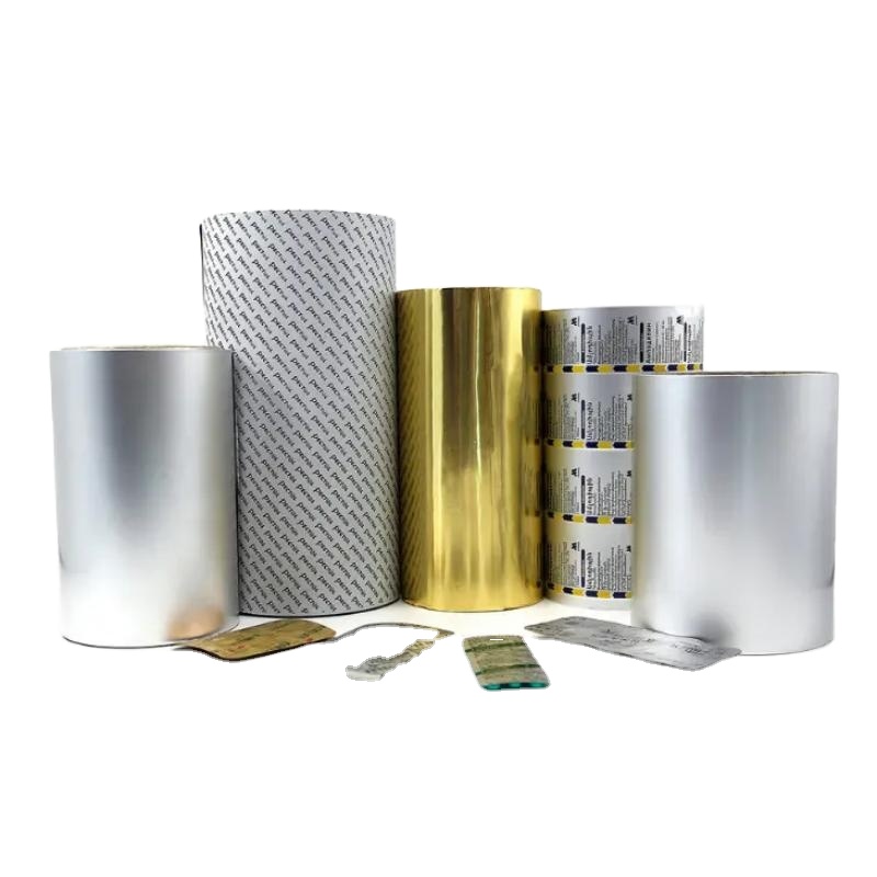 pharmaceutical packaging material aluminum foil printed aluminum foil blister pack machine