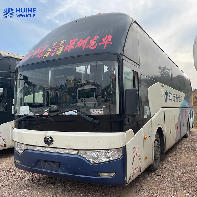 Used Yutong 55 seats diesel bus used manual bus left hand drive used passenger bus with air condition for Africa