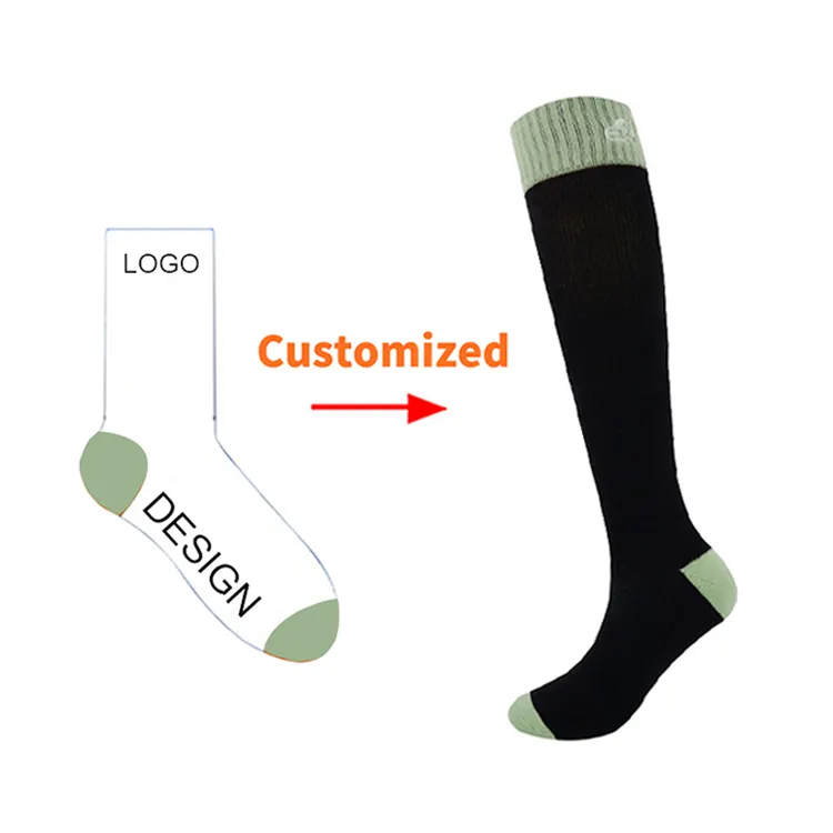 High Quality Anti Bacterial Organic Colorful Customized Knitted Socks Custom Compression Socks Men Custom Medical Compression