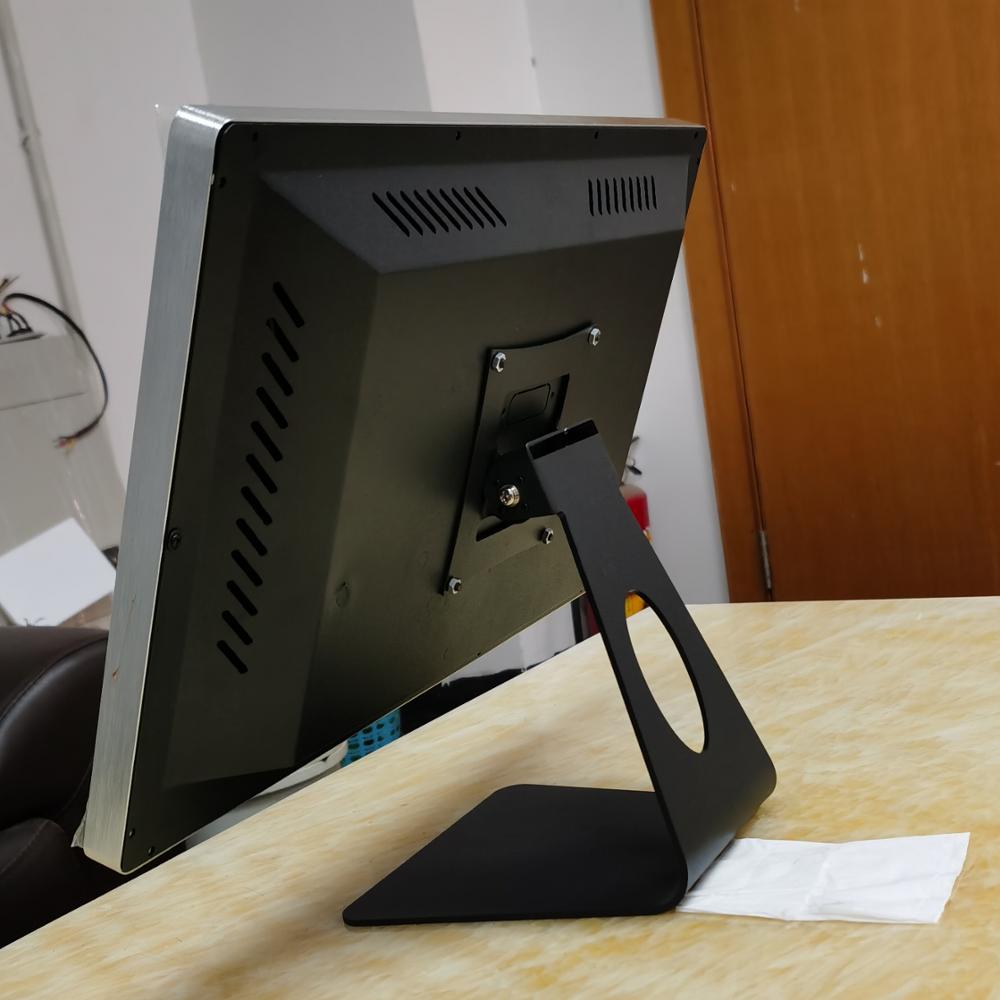 18,5 в POS промышленный сенсорный экран панель pc 4G 128GB все в одном компьютер настольный ПК с 5 мм сенсорной подставкой Держатель