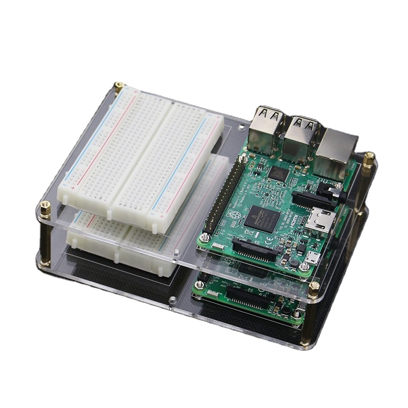 Изготовленный На Заказ Raspberry Pi 4 случай 2 слоя Raspberry Pi 3 макет Монтажная пластина акриловая доска DIY эксперимент пластина доска для raspbe