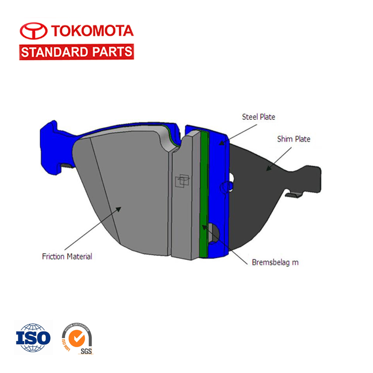 Автомобильные тормозные колодки для TOYOTA LEXUS 04466-YZZAC