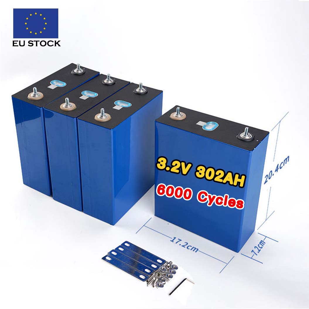 New Arrival EU STOCK 3.2v 320ah LiFePO4 Zelle Battery Grade A CELL LF302 Lifepo Cell 302 ah Lifepo4 Akku 302ah 304Ah for Solar