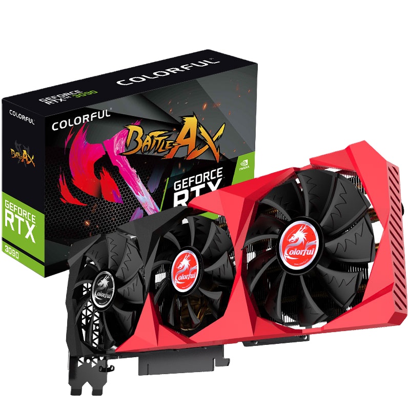Цветная видеокарта GeForce RTX 3090 боевой топор 24 ГБ NB-V видеокарта GDDR6X 350W видеокарта
