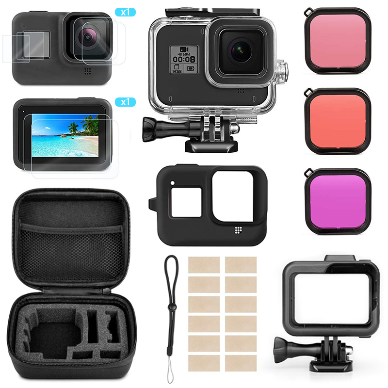 Набор аксессуаров для камеры Gopro 8, комплект аксессуаров для Gopro hero