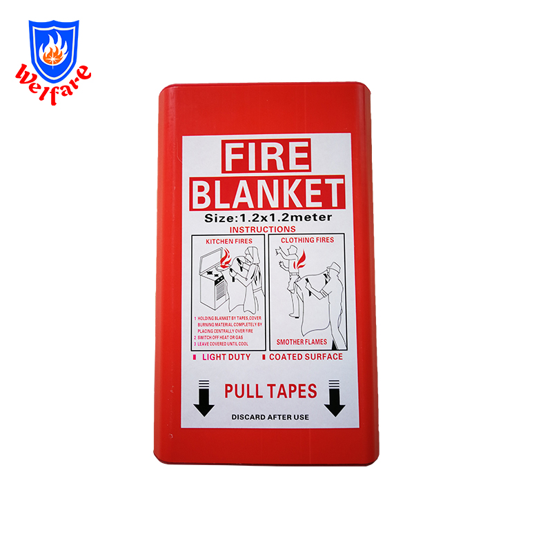1.2m*1.2m Emergency TUV Approval Fiberglass Roll types of fire blanket