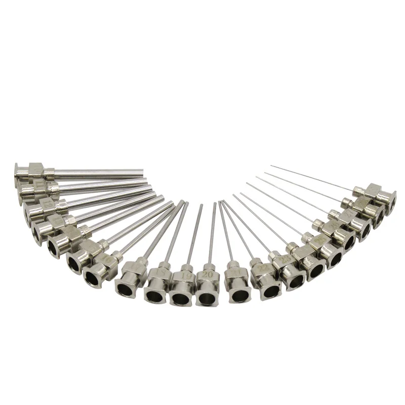 High quality 1 Inch * 20G Stainless Steel metal needles dispensing tips
