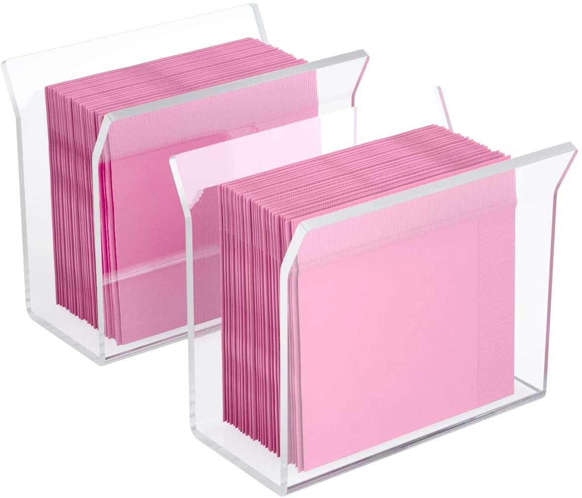 2 Pack Acrylic Cocktail Napkin Holder 2 Pack Clear U-Shape Tissue Dispenser Stand