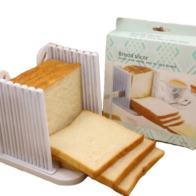A1879Baking tool bread cutter toast slicer household toast aid bread maker slice rack