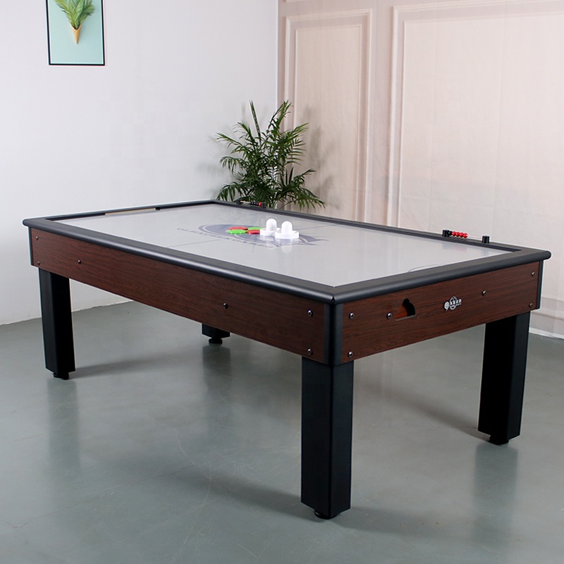 JX677 OEM и оптовая продажа, Прямая продажа с завода, ODM логотип, печатный 7-футовый воздушный хоккейный стол
