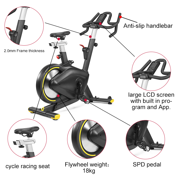 wholesale bike home fitness training professional spinning luxury spinning bike spin bike cycle exercise machine