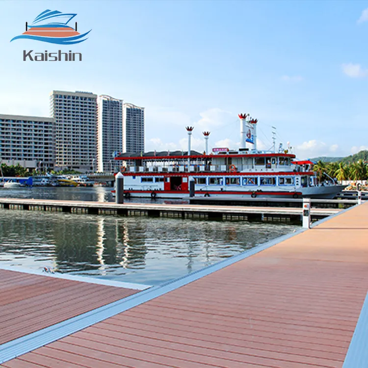2021 Aluminum Floating Dock Durable Floating Marina Pontoon Walkway with WPC decking