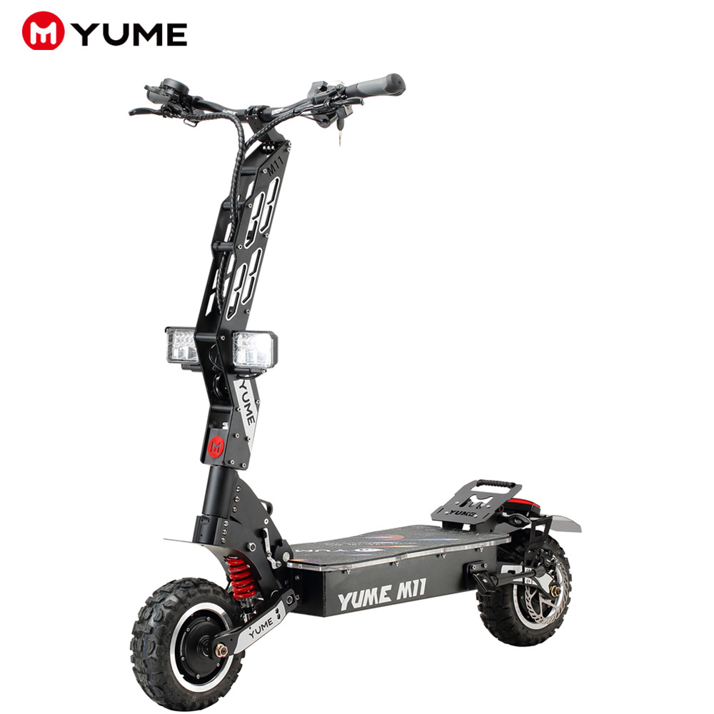 Электрический скутер Yume, 5600 Вт, 60 в, 41 Ач, литиевая батарея, большой радиус действия, 11 дюймов, шина с толстыми шинами, складной электрический скутер для взрослых