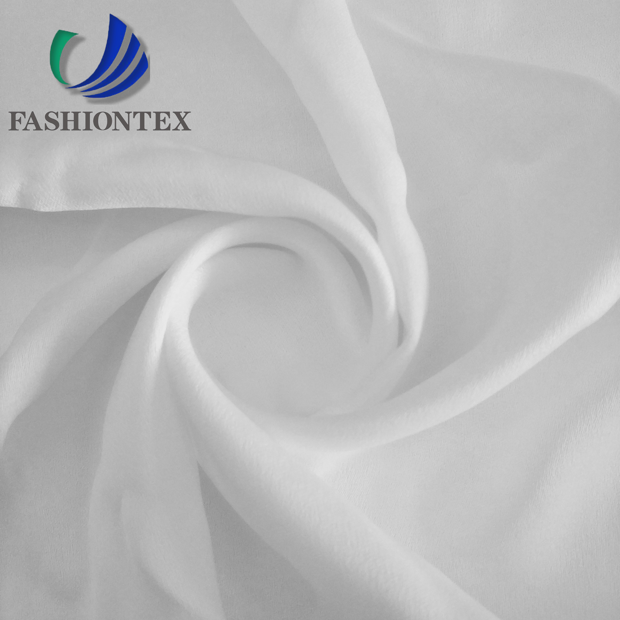 Fashiontex warp recycled 180D CEY Back Crepe linen 100% polyester fabric