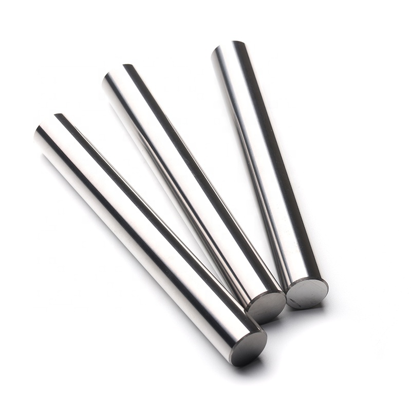 Solid polished tungsten carbide grinding rods