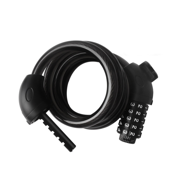 New Customizable Digital Password Bike Lock 5 Digital ABS Bicycle combination cable lock