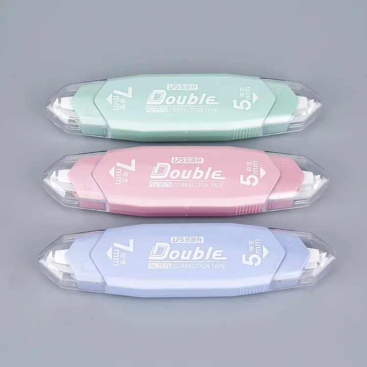 Correction Tape Stationery Plastic Correction Tape Stationery Correction Supplies Double Tips 7mm And 5mm Pen Type