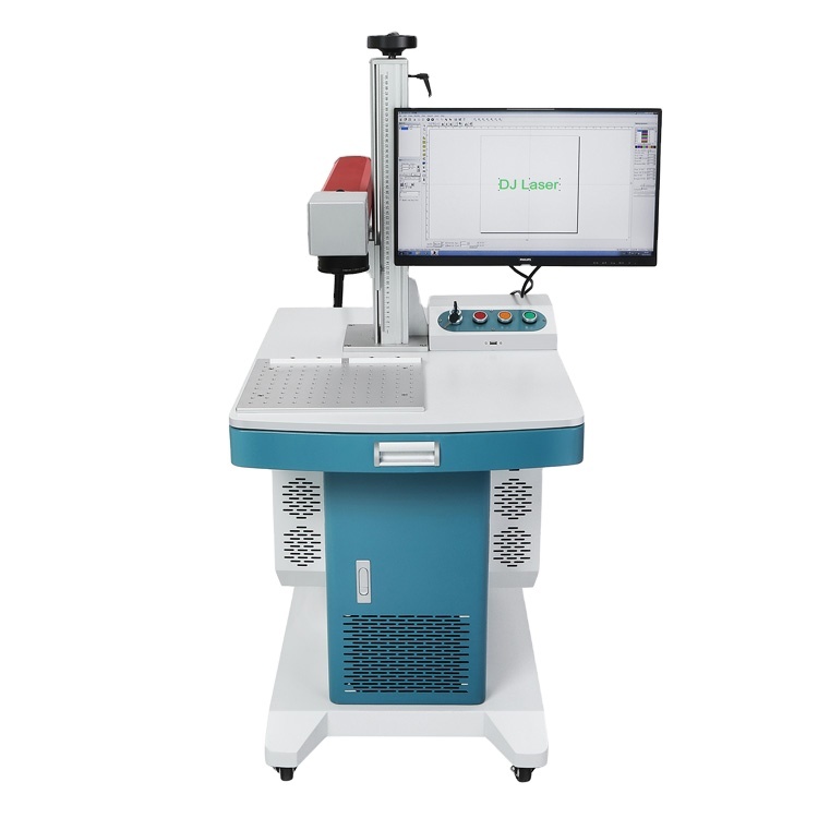 Portable Desktop 20W 30W 50W Metal Fiber Laser Marking Machine YAG Type for Construction Industries