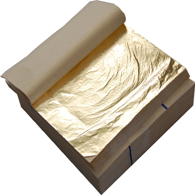Since 1996 manufacturer copper foil leaf sheet with inter paper for gilding furniture ceiling picture frame and home decoration